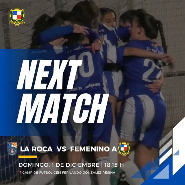 No te puedes perder el partidazo de nuestro Femenino A que visita un campo muy complicado. 🧠💪

¡VAMOS CHICAS, VAMOS EQUIPO!💙🫀

#cesantgabrielFA
#cesantgabriel
#posibleloimposible